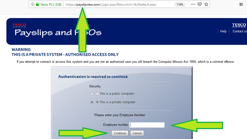 Tesco payslip view www.payslipview.com